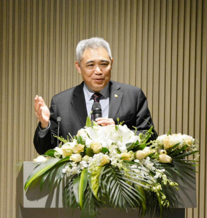 震旦集團常務董事周啟正先生發表致辭