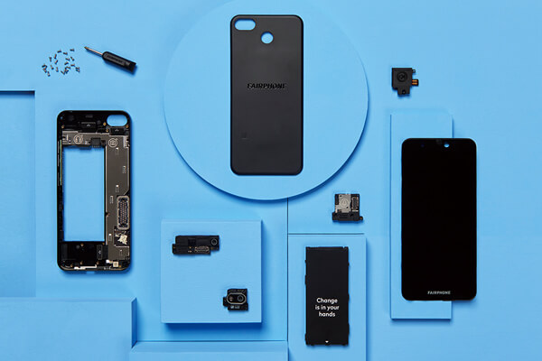 Fairphone的模組設計，不僅容易置換維修，零組件的原料取得也特別講究人道與環保。