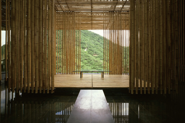 圖一：竹屋，隈研吾，北京，2002.04