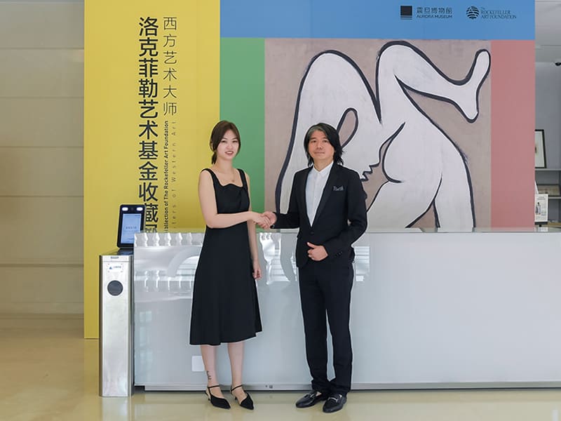 圖一：洛克菲勒藝術基金品牌總監徐歆潔（左）和震旦博物館執行長黃圣智（右）